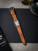 Cartier Tank Solo Tan leather watch strap - Bas and Lokes