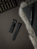 "Khal" Black Leather Watch Strap