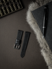 "Khal" Black Leather Watch Strap