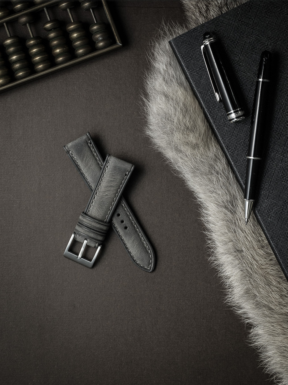 腕時計その他 BG6344 with Grey Satin Leather Strap Watch Lex