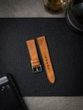 Tan Handcrafted Leather Watch Strap - Bas and Lokes