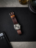 Chestnut Brown Leather NATO Strap - Bas and Lokes