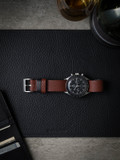 Red One-Piece Single Pass Watch Strap - Bas and Lokes