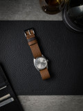 Cognac Tan Leather NATO strap - Bas and Lokes - Correas de cuero para reloj.