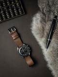 Omega Speedmaster Tan Leather NATO Strap - Bas and Lokes