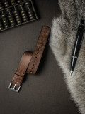 Havana Tan Leather NATO Strap - Bas and Lokes