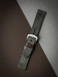 "Worthington" Vintage Grey Green Leather Watch Strap