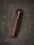 "Holmes" Vintage Russet Leather Pen Sleeve