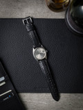 Black ostrich watch strap - Bas and Lokes