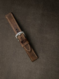 Rugged, Vintage Brown Leather Watch Strap