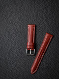 "Cole" Red Hot Leather Watch Strap