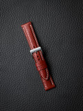 "Cole" Red Hot Leather Watch Strap