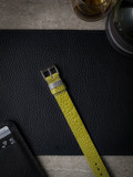 Chartreuse green ostrich NATO strap - Bas and Lokes