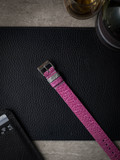 Pink Ostrich Leather NATO Strap - Bas and Lokes