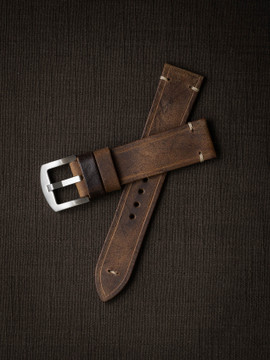 Brown Leather Watch Strap - Bas and Lokes