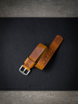 Tan Leather NATO Strap - Bas and Lokes