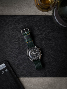 Green Ostrich NATO Watch Strap - Bas and Lokes