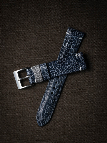 Blue Ostrich Watch Straps - Bas and Lokes