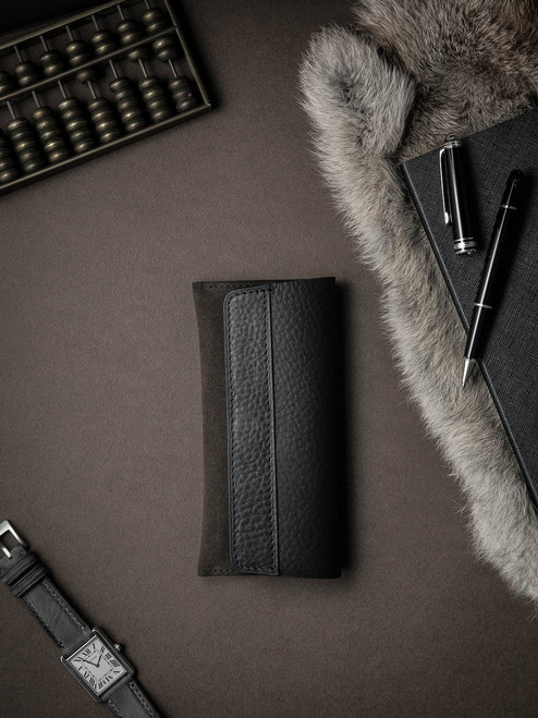 Brown Suede Watch Pouch - Bas and Lokes Brown Suede Watch Pouch - Bas and Lokes