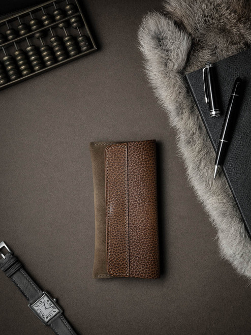 Tan Suede Watch Pouch - Bas and Lokes Tan Suede Watch Pouch - Bas and Lokes