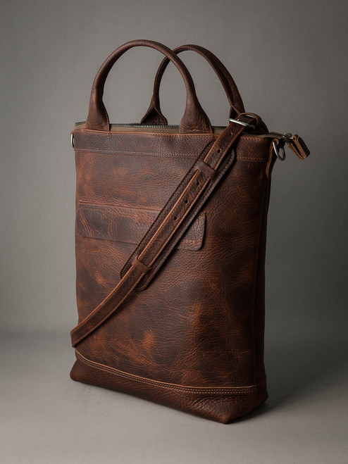 Burgundy Leather Work Tote Bag - Bas and Lokes Burgundy Leather Work Tote Bag - Bas and Lokes