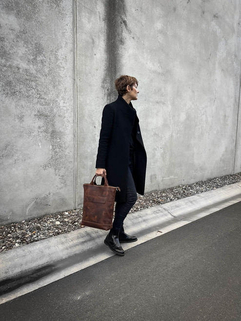 Burgundy Leather Work Tote Bag - Bas and Lokes Burgundy Leather Work Tote Bag - Bas and Lokes