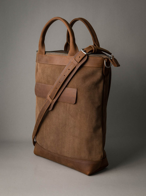 Tan Suede Work Tote Bag - Bas and Lokes Tan Suede Work Tote Bag - Bas and Lokes