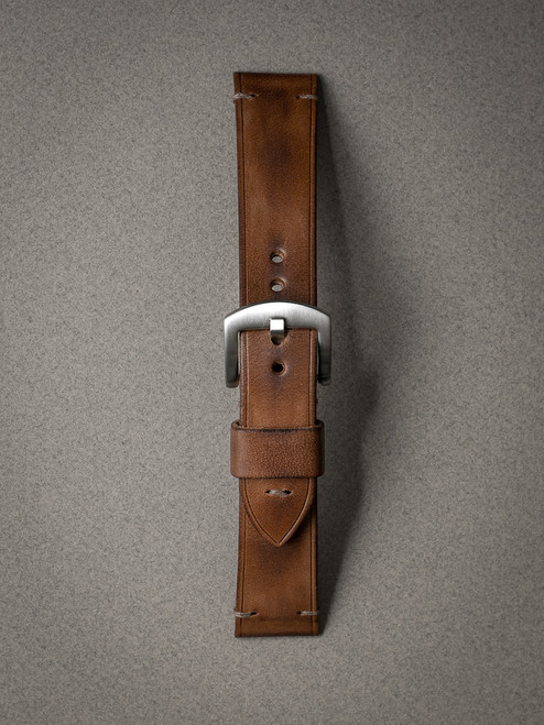 Bourbon Tan Leather Watch Strap - Bas and Lokes