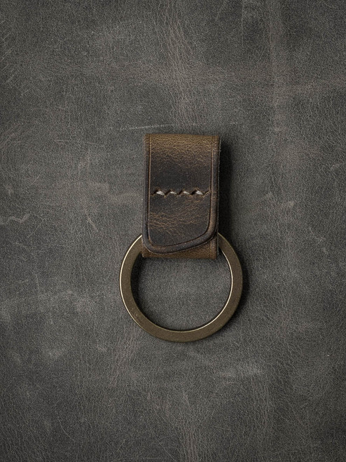 "Guardian" Brown Oil Tan Handmade Leather Key Fob "Guardian" Brown Oil Tan Handmade Leather Key Fob