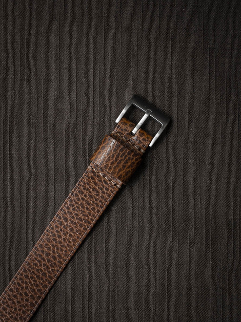 Whiskey Leather One Piece Watch Strap - Bas and Lokes