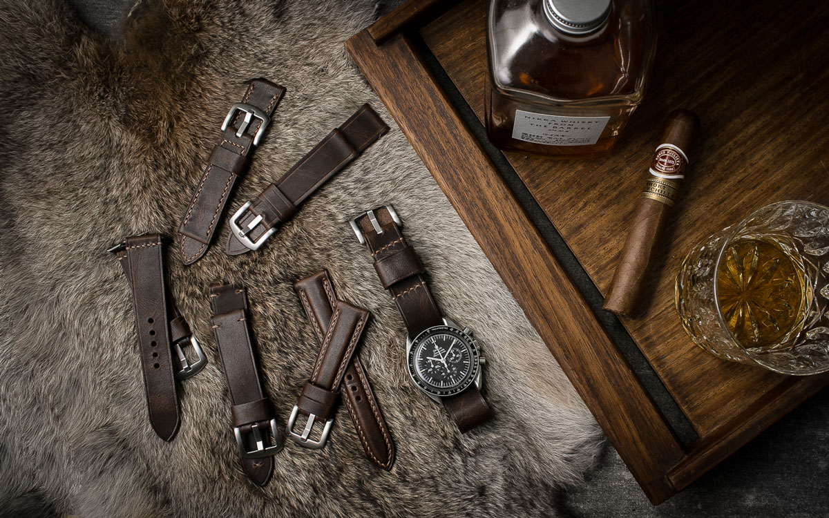 Handcrafted Aviator Brown Watch Strap Collection