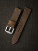 Bas and Lokes brown suede watch strap