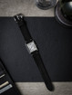 Cartier Tank Solo Black Suede Watch Strap - Bas and Lokes