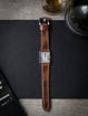 Cartier Tank Solo Russet tan leather watch strap - Bas and Lokes