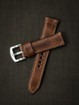 Russet tan leather watch strap - Bas and Lokes