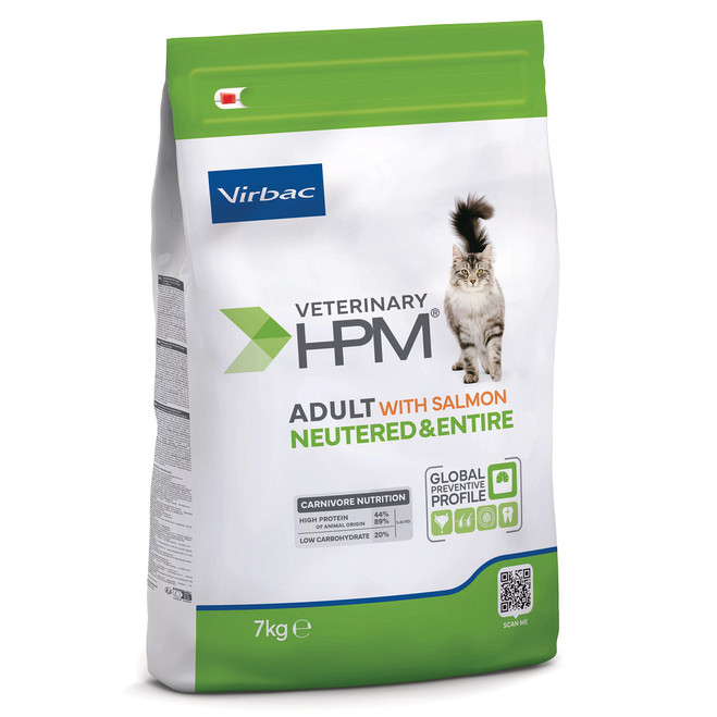 Virbac ADULT Neutered & Entire with Salmon CAT – Karma dla kotów po sterylizacji  o smaku łososia