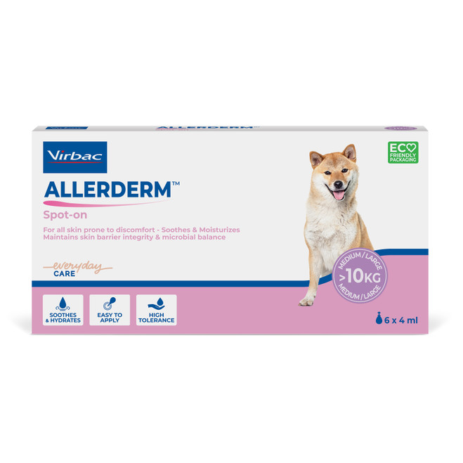 Virbac Virbac ALLERDERM SPOT-ON – Emolient do skóry z problemami dermatologicznymi dla psa 