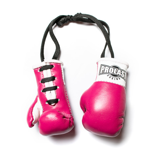 mini pink boxing gloves
