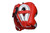 Prolast Face Saver Leather Boxing Headgear with Nylon Face Bar - Red/ Silver Color Prolast Face Saver Leather Boxing Headgear with Nylon Face Bar - Red/ Silver Color