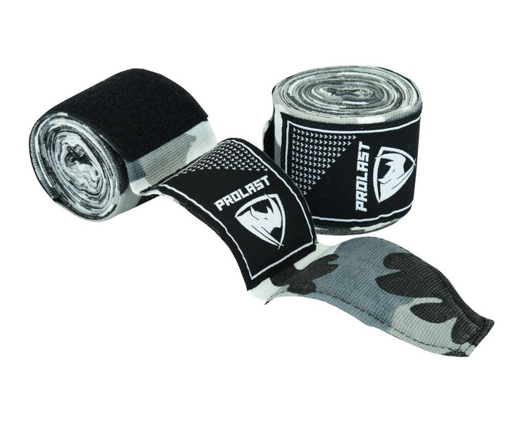 PROLAST Professional Boxing 180" CAMO GREY Hand Wraps