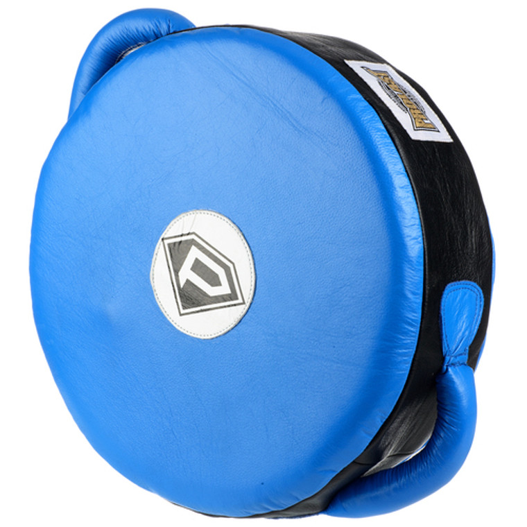 PROLAST ELITE Leather Professional Boxing Round POWER Punch Shield Blue/Black