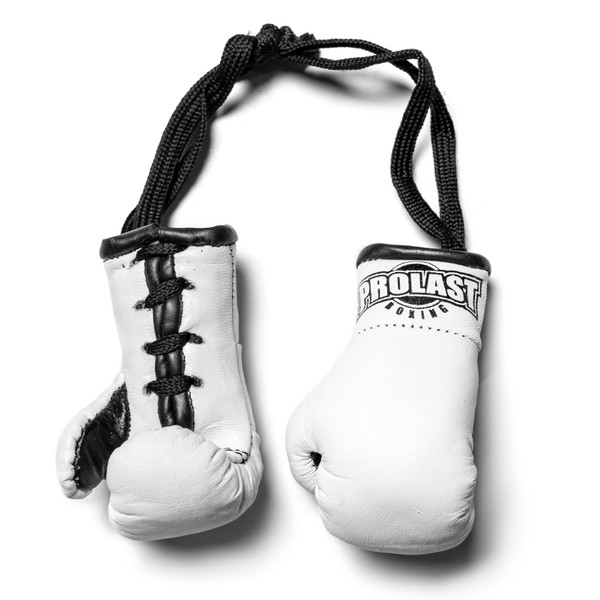 PROLAST Luxury Leather White Mini Boxing Gloves PROLAST