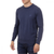 Sweater Long Sleeves Round Neck Pullrus100 Dark blue