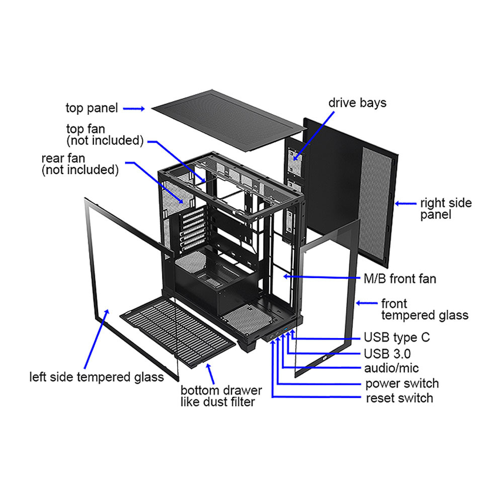 b-Pellucid ATX Exploded View