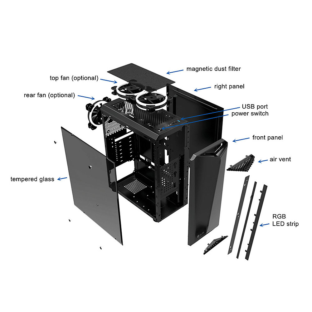 b-Vigor RGB Exploded View