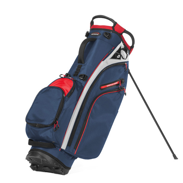   スタンドバッグ ネイビー/レッド Backspin - 14 Way Hybrid Stand Bag | Morton Golf Sales