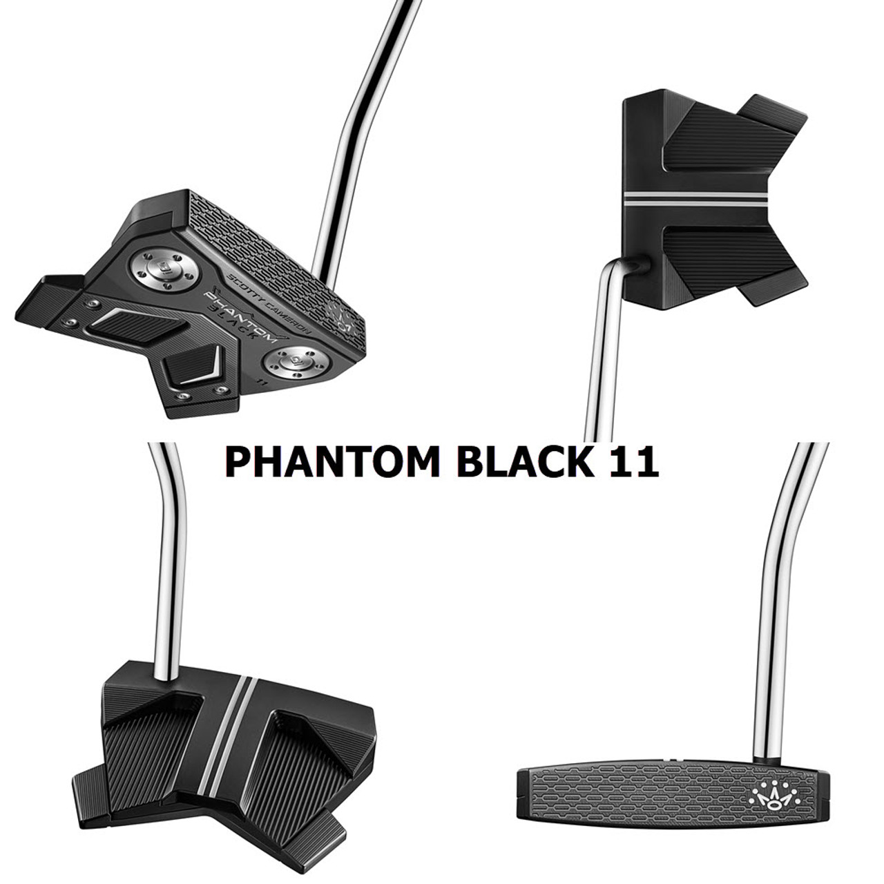 SCOTTY CAMERON PHANTOM BLACK 11 34インチ Scotty Cameron Phantom Black 11 | Tour Black Finish Mallet