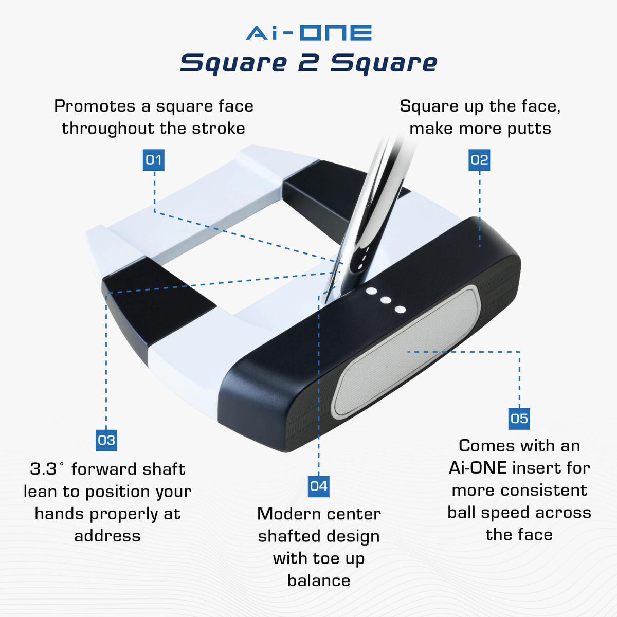Odyssey - Ai-ONE Square 2 Square Jailbird Putter | Morton Golf Sales