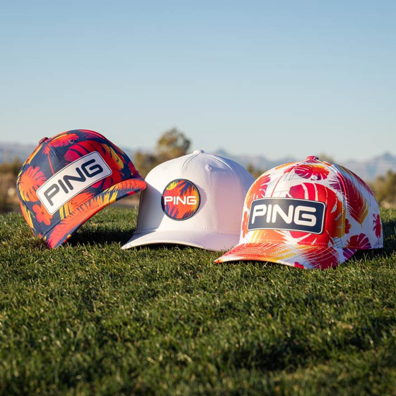 ウエア PING - Ping Tour Snapback Cap Limited Edition PING Golf - Electric Sunset Tour Snapback | Morton Golf Sales