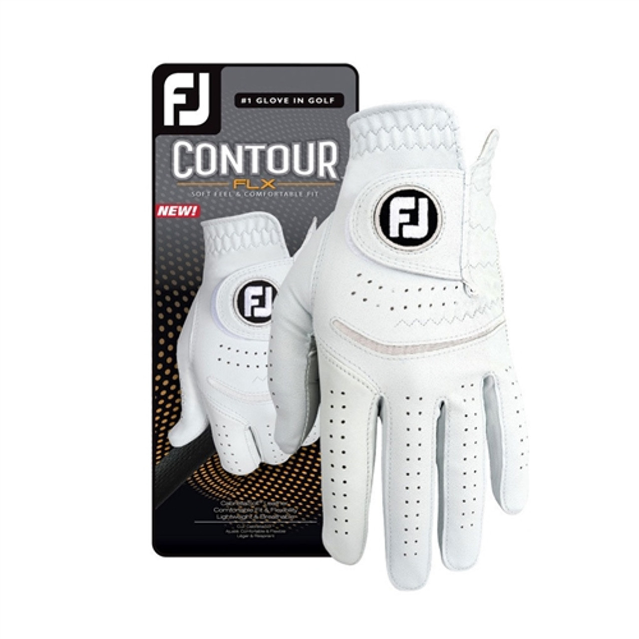 FootJoy Men's StaSof Golf Glove White Large Worn on Left Hand 並行
